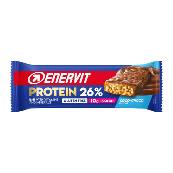 ENERVIT Protein – Beljakovinska ploščica 26 %; 40 g – Kokos in čokolada