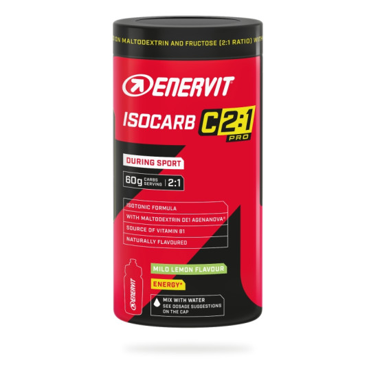 ENERVIT C2:1PRO – Instant energijski napitek ISOCARB; 650 g – Blag okus limone